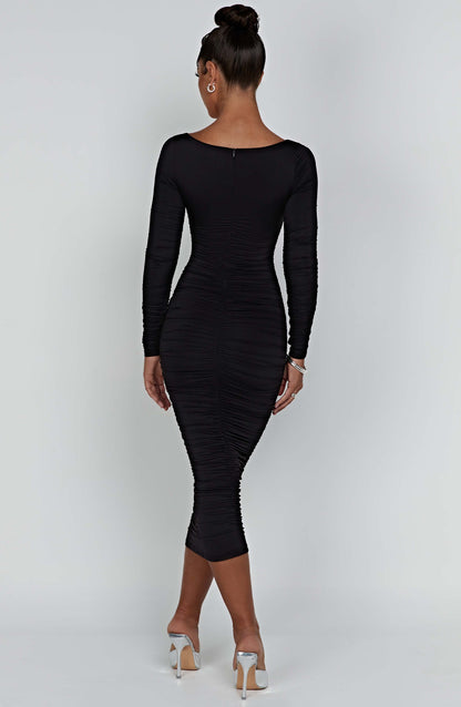 Robe longue Wren - Noir