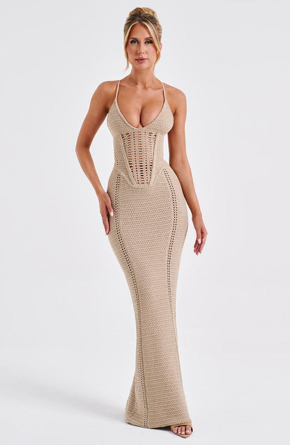 Xanthe Maxi Dress - Beige