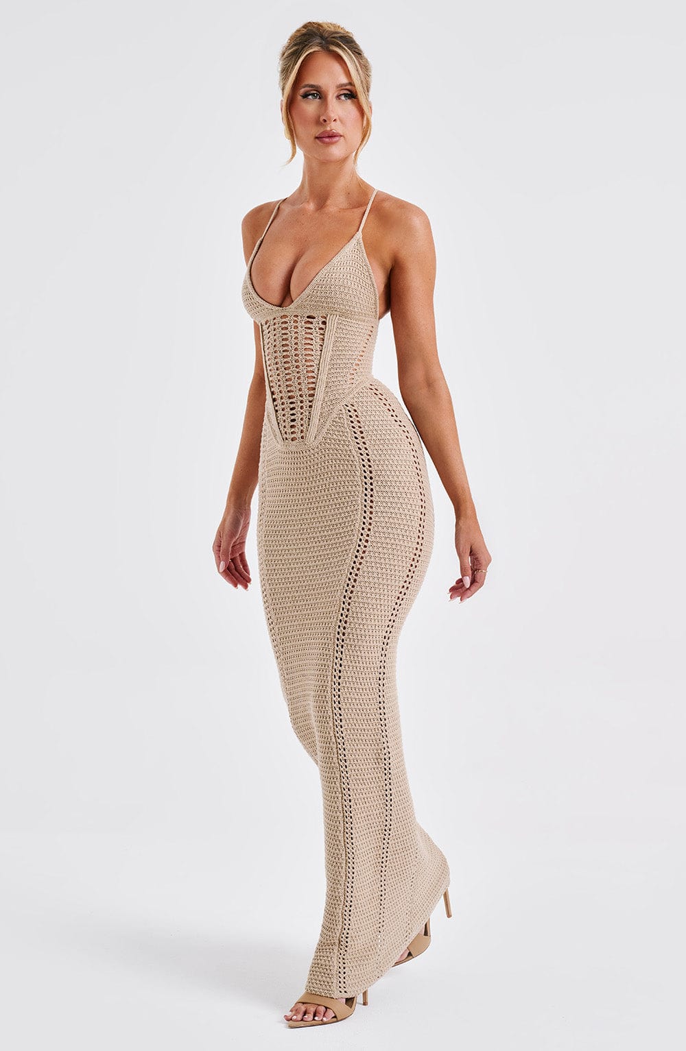 Robe longue Xanthe - Beige