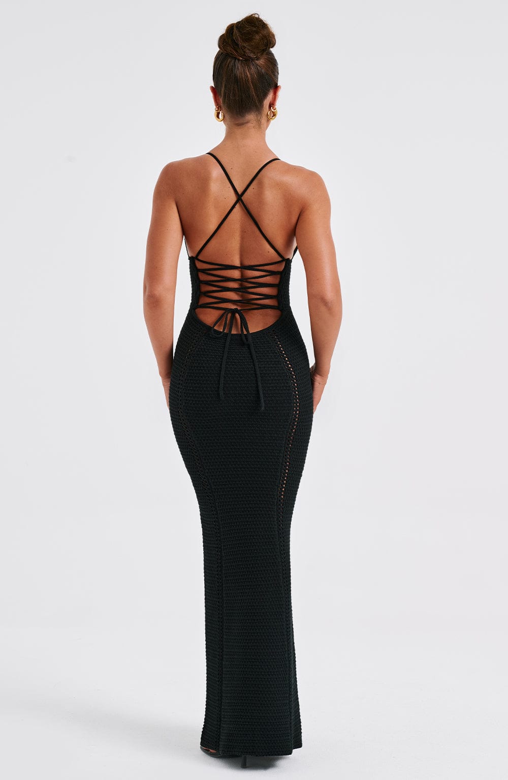 Robe longue Xanthe - Noir