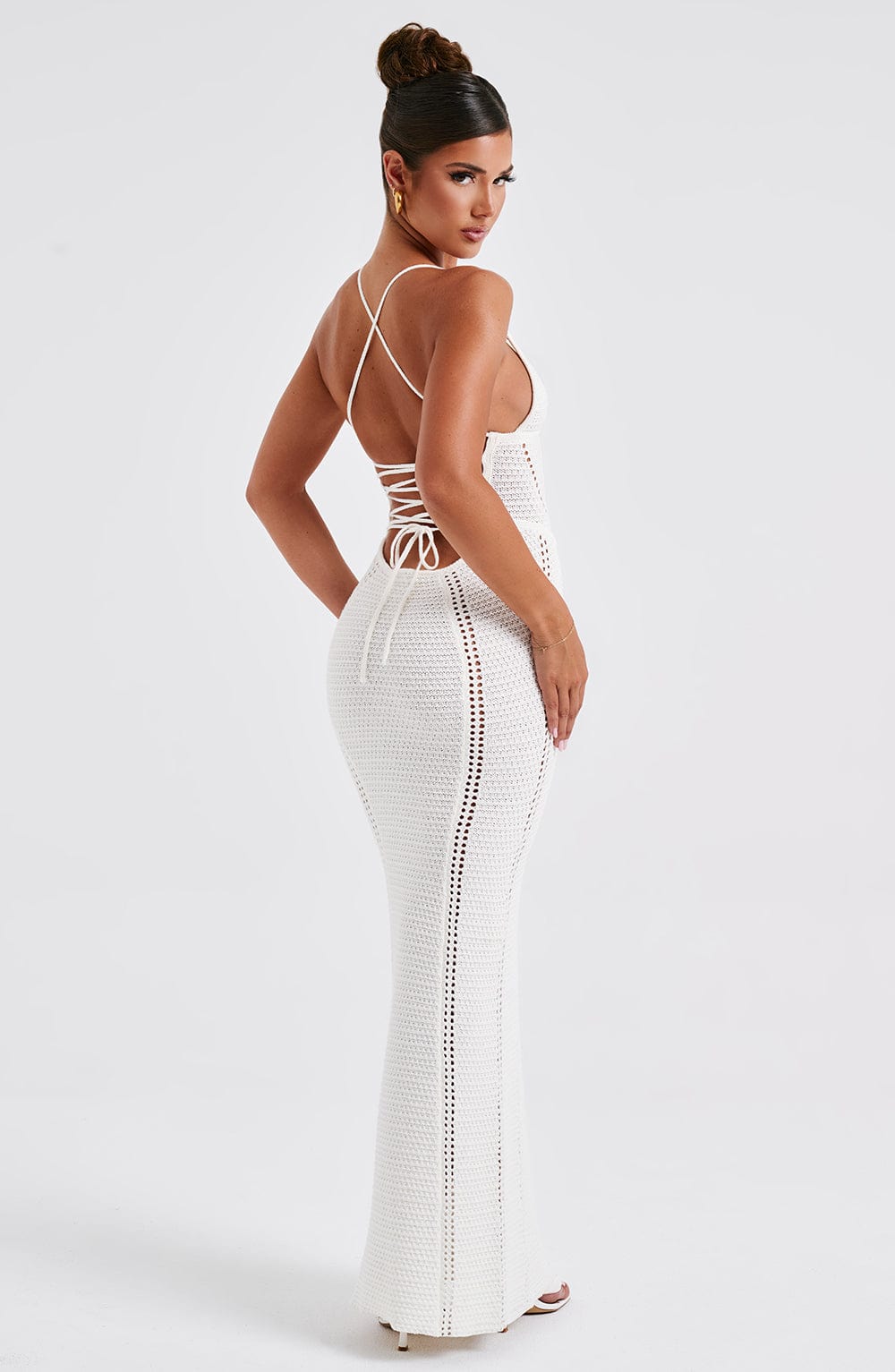 Robe longue Xanthe - Blanc