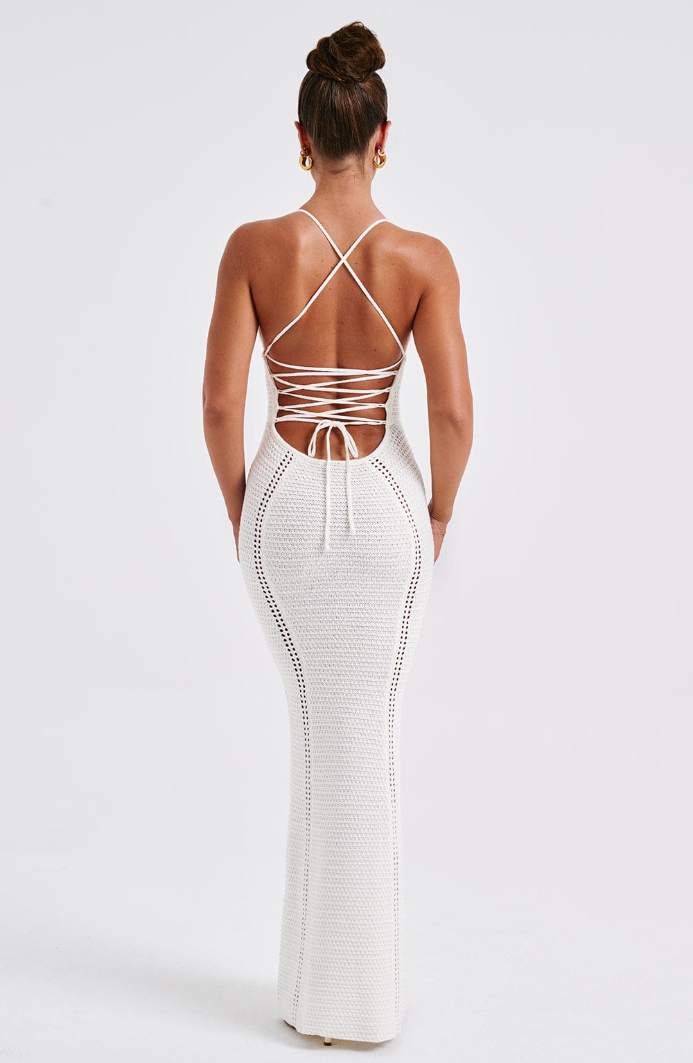 Robe longue Xanthe - Blanc