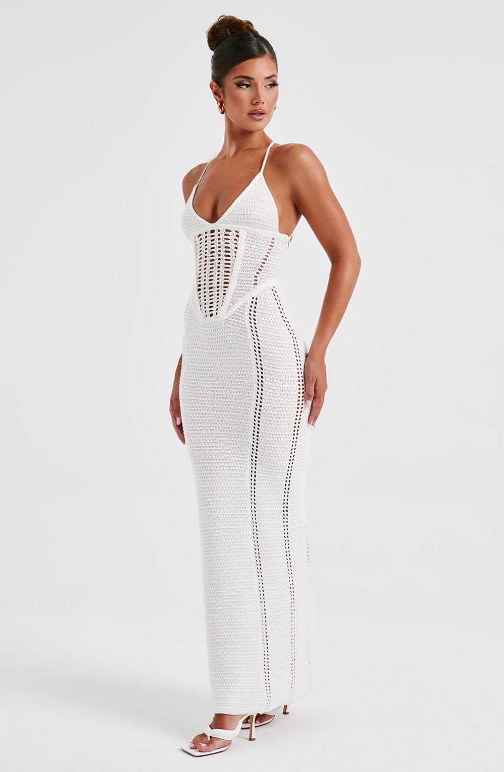 Robe longue Xanthe - Blanc