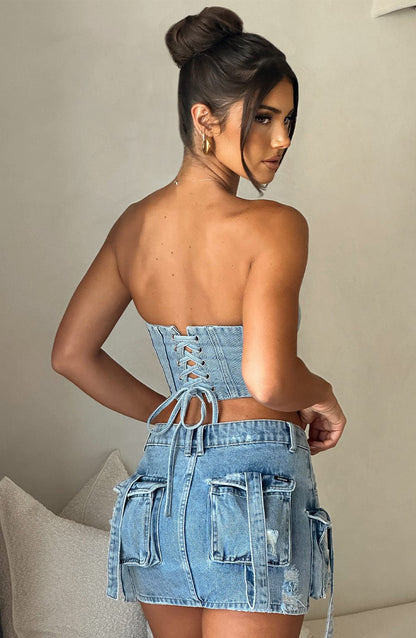 Corset Yasie - Bleu