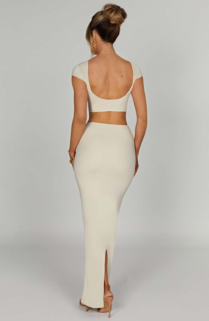 Yazmin Maxi Skirt - Cream