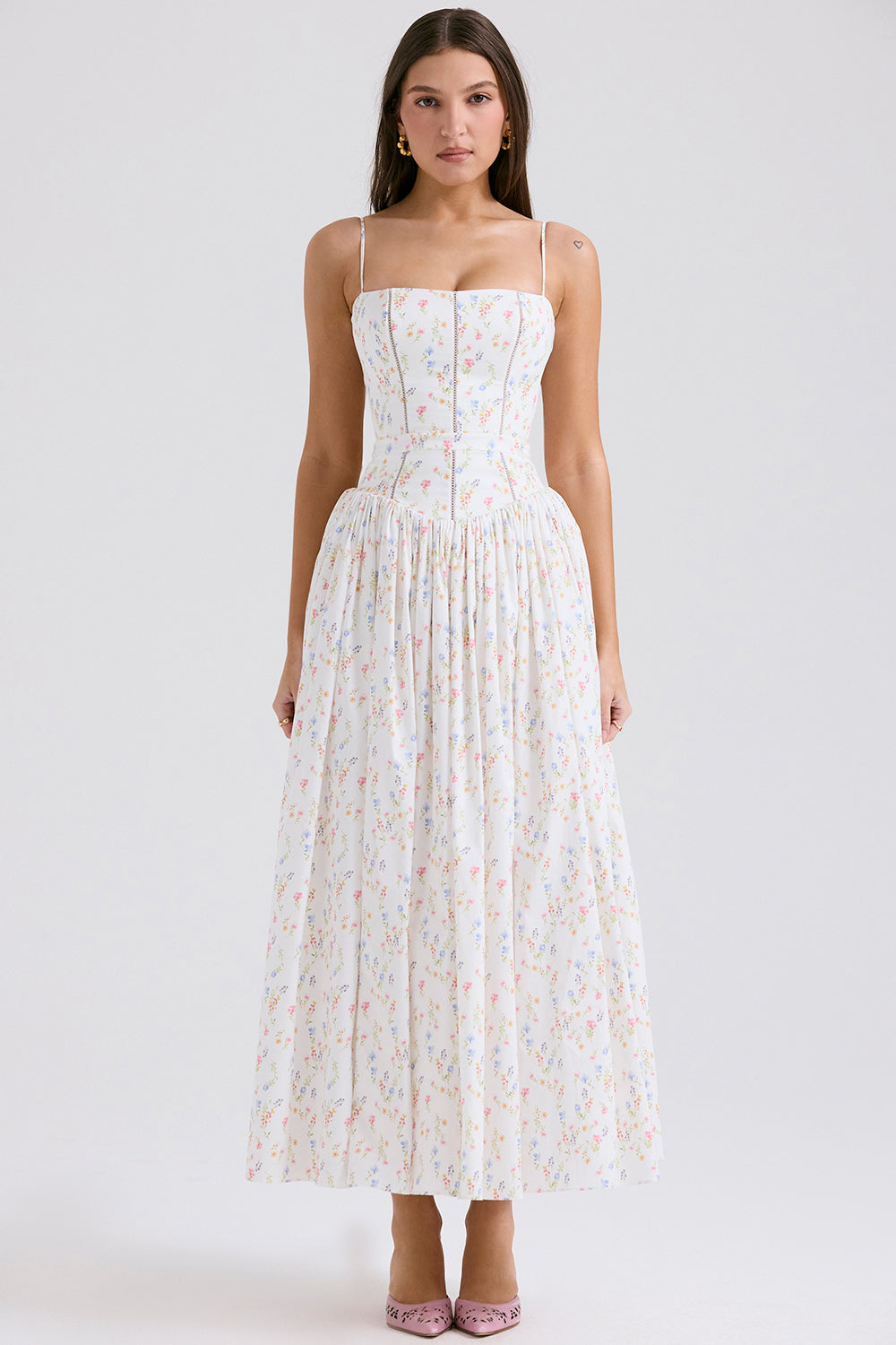 Lison Robe Longue — Fleuri
