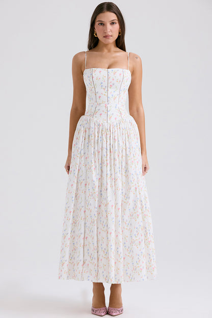 Lison Robe Longue — Fleuri