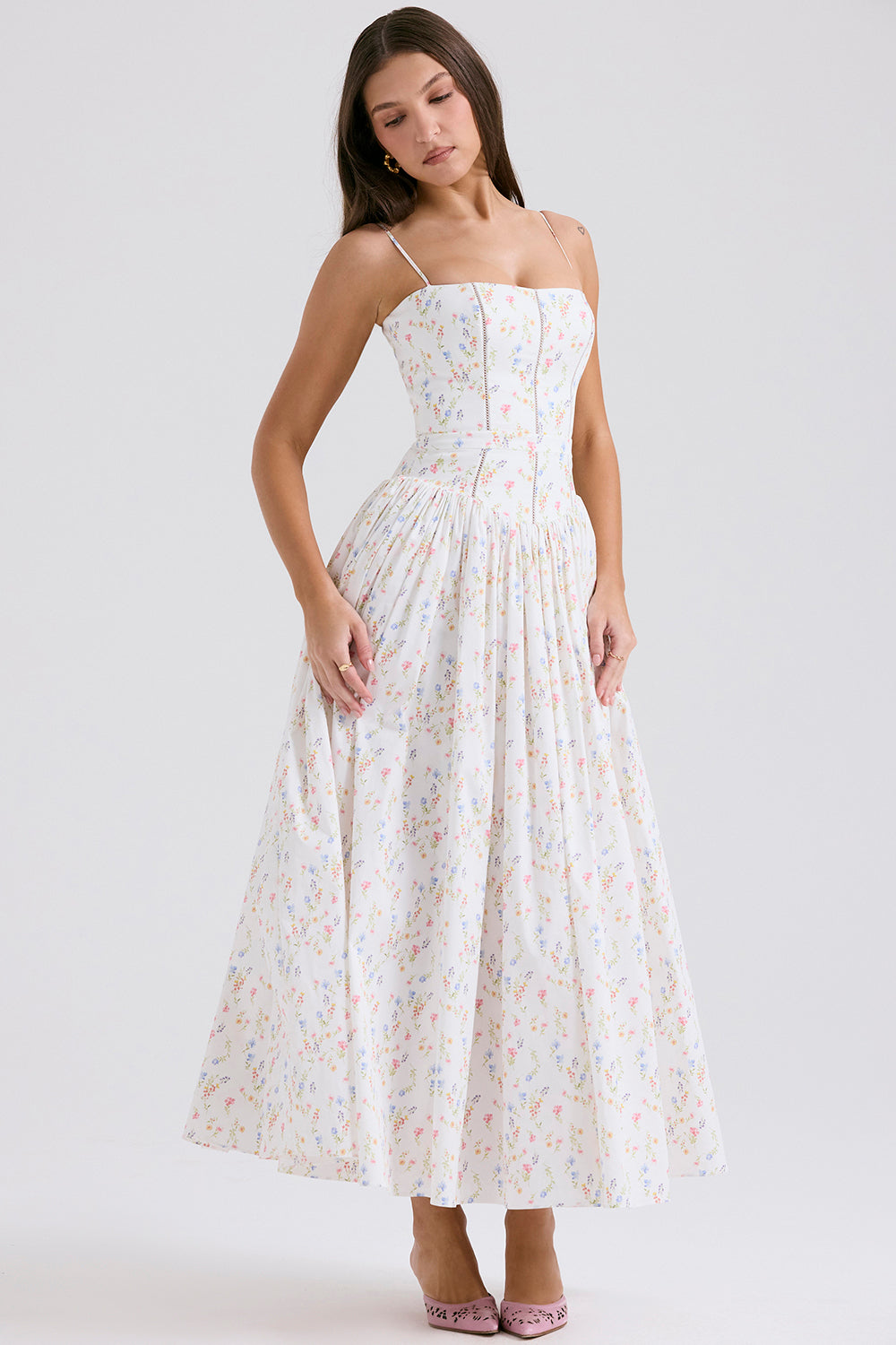Lison Robe Longue — Fleuri