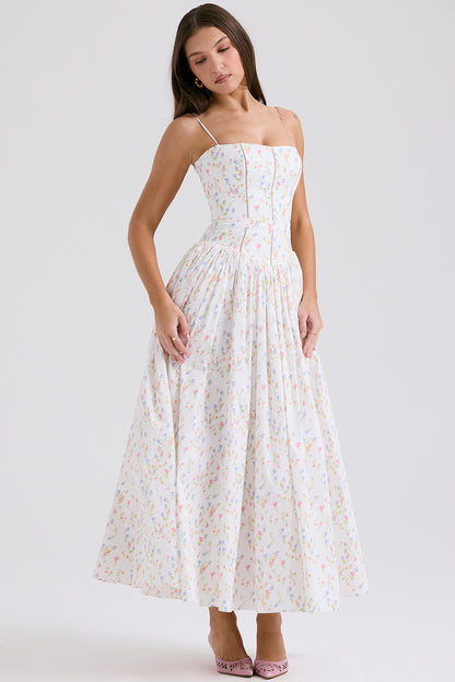 Lison Robe Longue — Fleuri