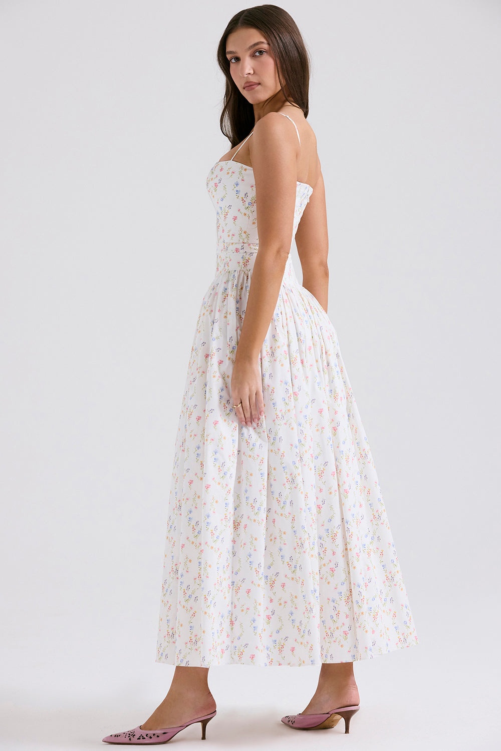 Lison Robe Longue — Fleuri