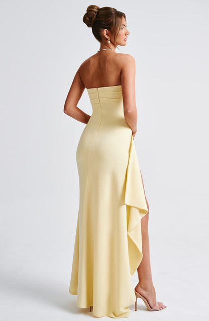 Robe longue Zafira - Citron