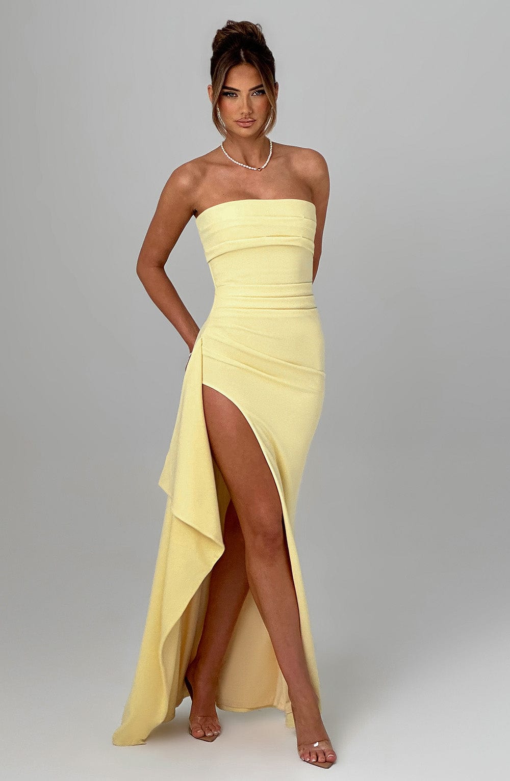 Robe longue Zafira - Citron