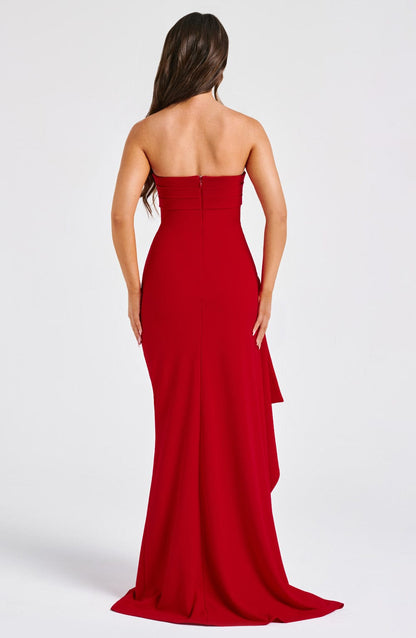 Robe longue Zafira - Rouge