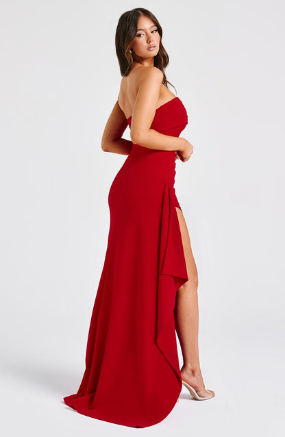 Robe longue Zafira - Rouge