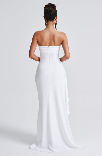 Robe longue Zafira - Blanc