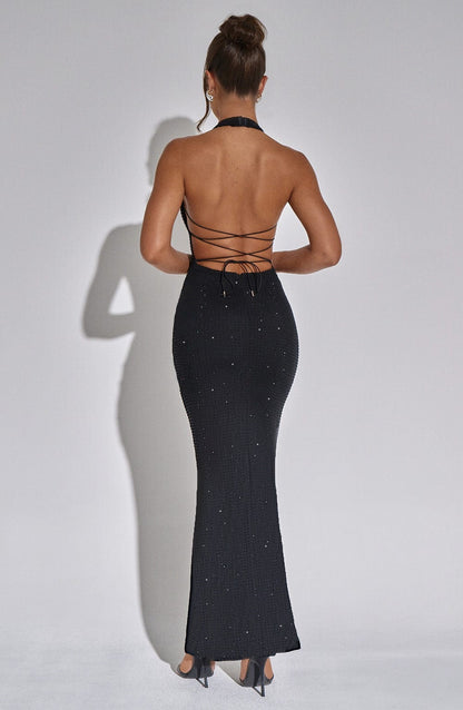 Robe longue Zayde - Noir