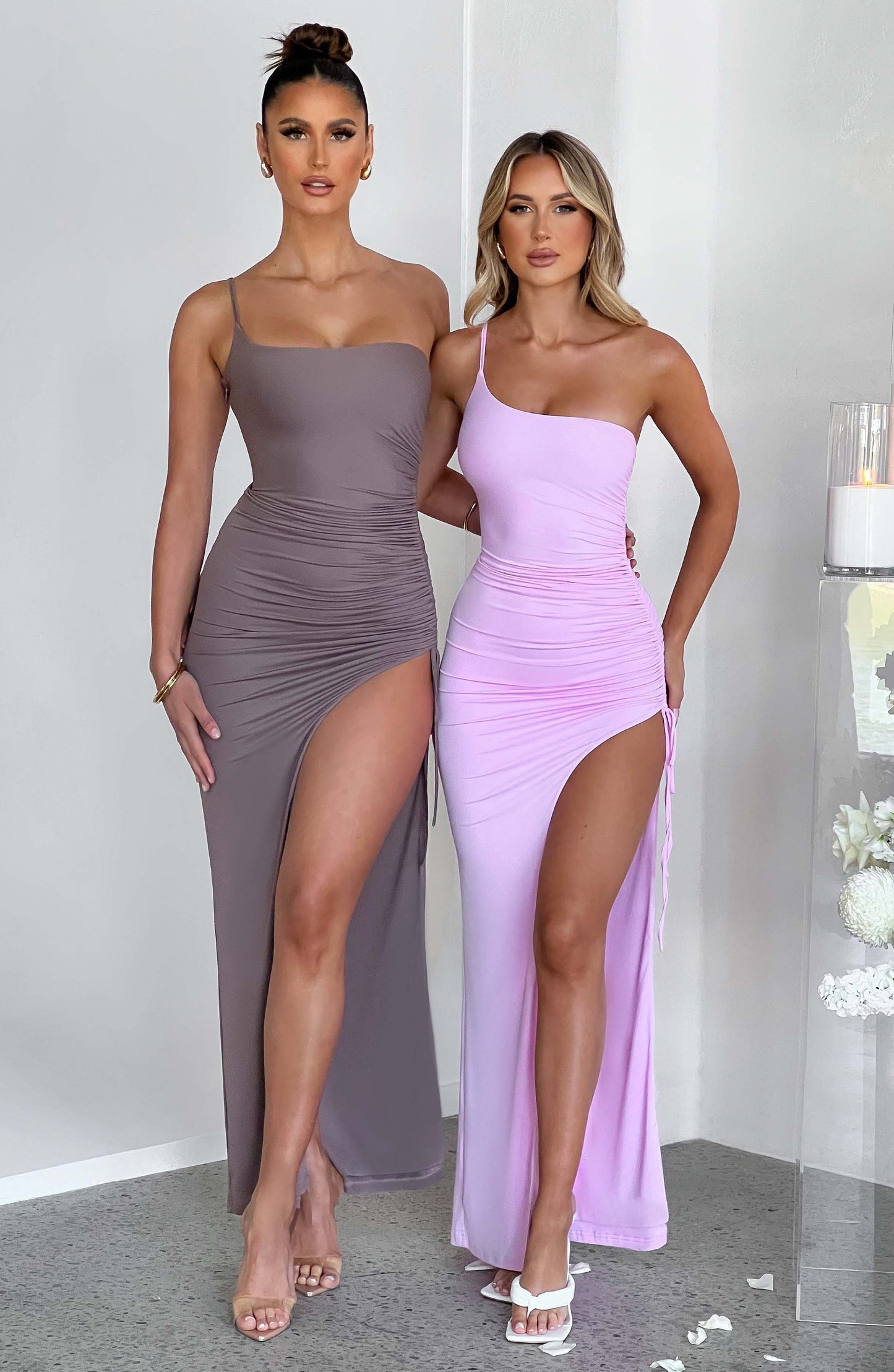 Robe longue Zuri - Rose