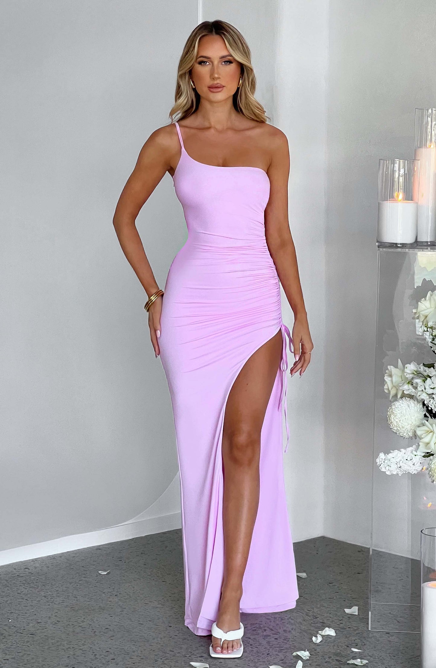 Robe longue Zuri - Rose